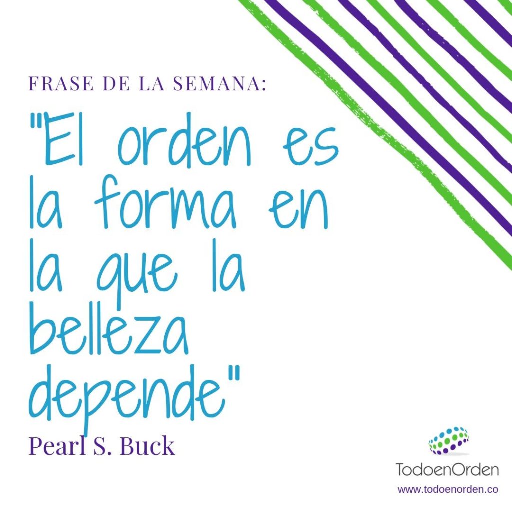 la belleza del orden